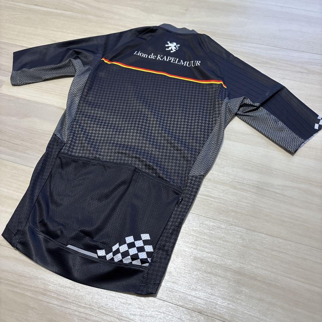 【新品、本物、当店在庫だから安心】 ガゼル3 半袖ジャージ KAPELMUUR 新品未使用 千鳥ブラック ウェア S ウェア