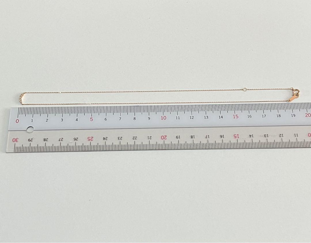 4℃　ヨンドシー　K10 PG ピンクゴールド　ダイヤモンド　ネックレス　ライン
