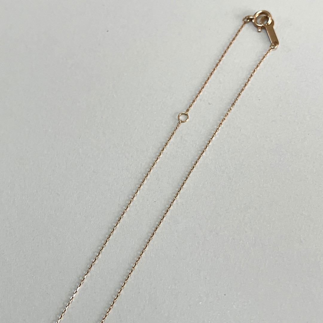 4℃　ヨンドシー　K10 PG ピンクゴールド　ダイヤモンド　ネックレス　ライン