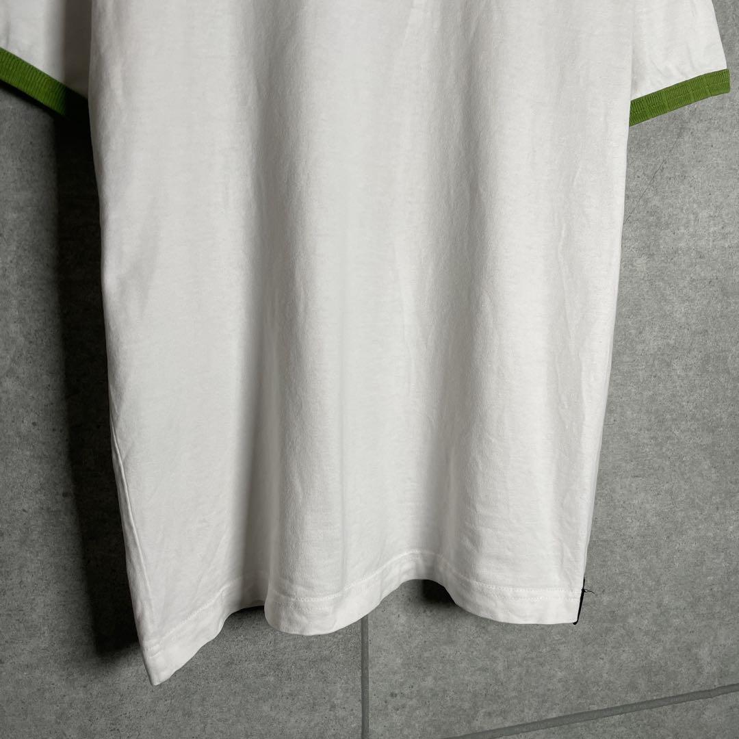 リンガーTシャツ　ナイトクラブ　パーティー　両面プリント　人物　酒　良配色　白