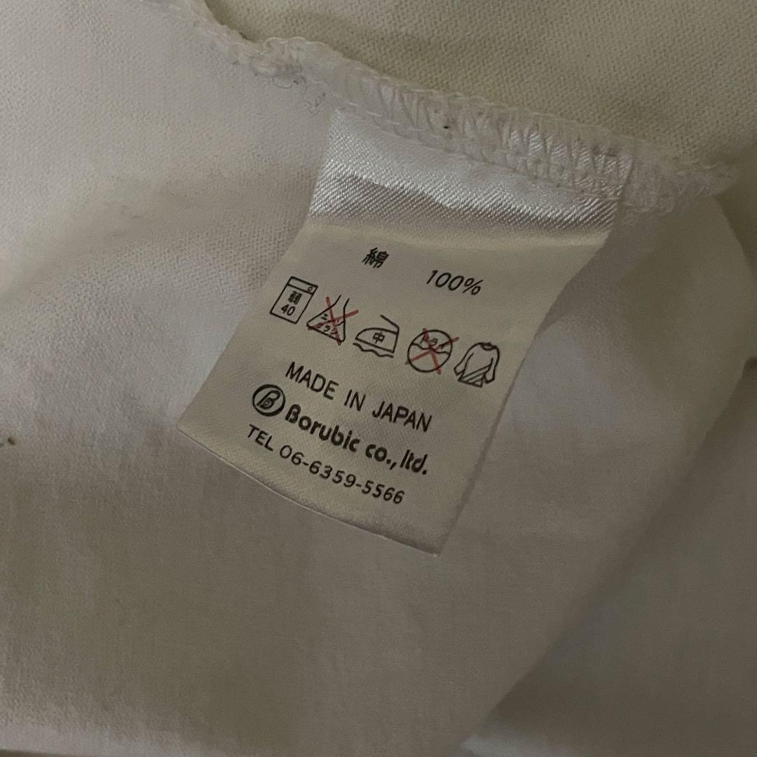 リンガーTシャツ　ナイトクラブ　パーティー　両面プリント　人物　酒　良配色　白
