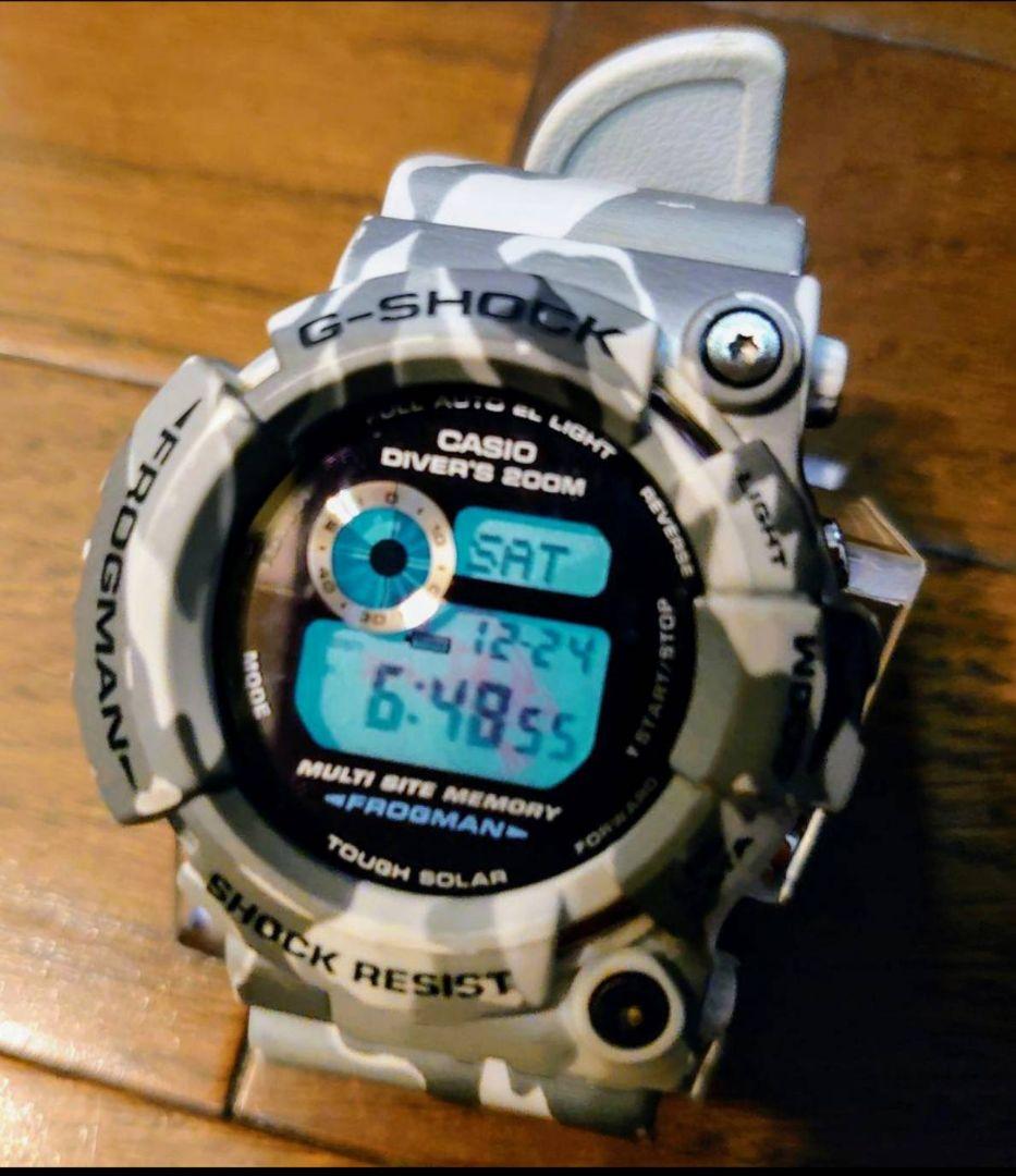 カシオ限定　G-SHOCK フロッグマン GW-200CF カモフラ柄 G-SHOCK - カシオ G-SHOCK フロッグマン GW-200CF-7JF カモフラ