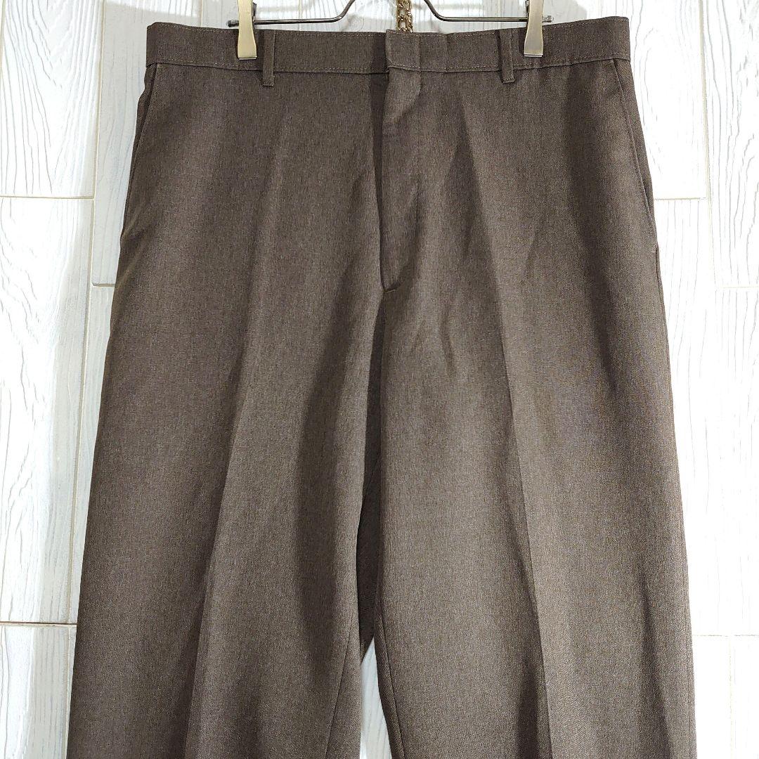 人気 リーバイス アクションスラックス W36L34 ブラウン ポリパンツ 古着 人気 リーバイス アクションスラックス W36L34 ブラウン ポリパンツ 古着