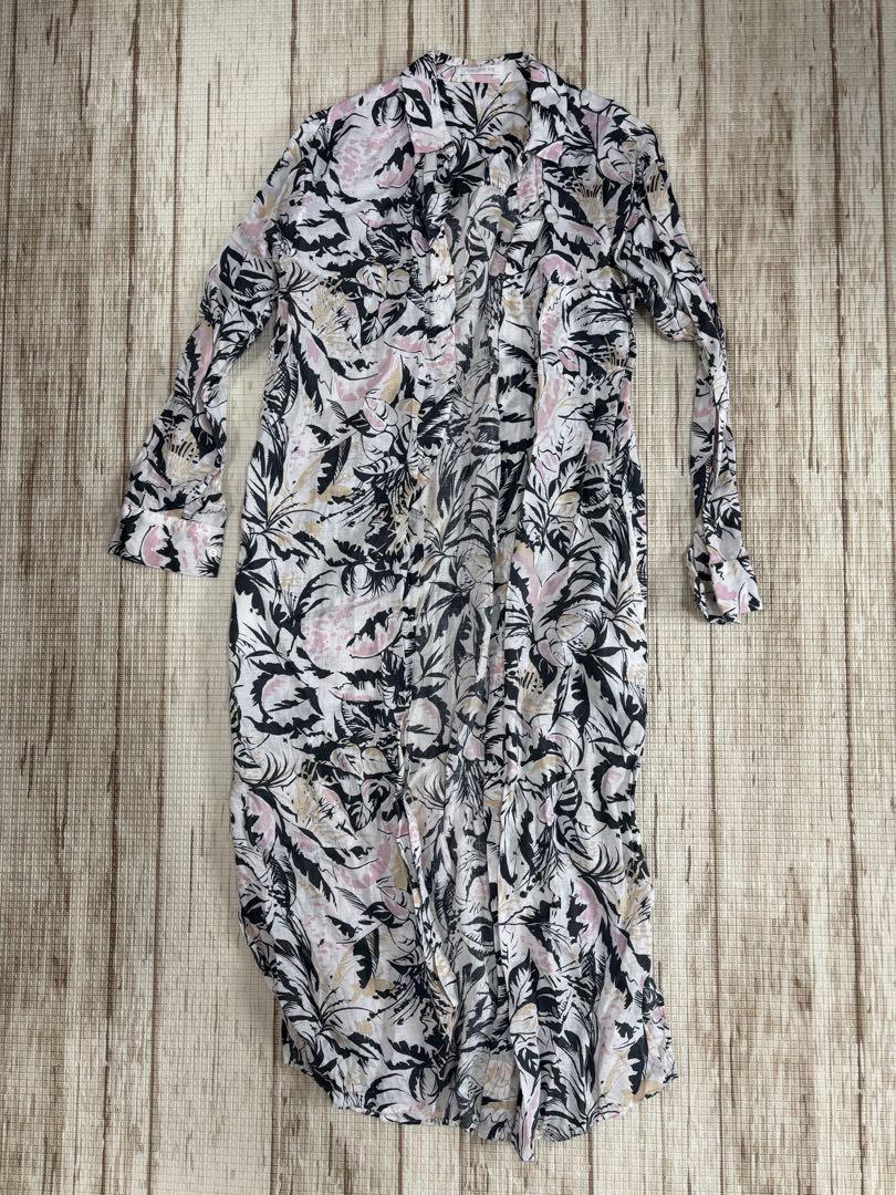 GALERIE VIE ギャルリーヴィー　麻100% 麻　シャツ　ロングシャツ