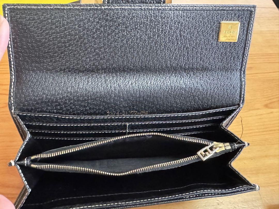 FENDI フェンディ 長財布 黒 ブラック 財布 レディース財布