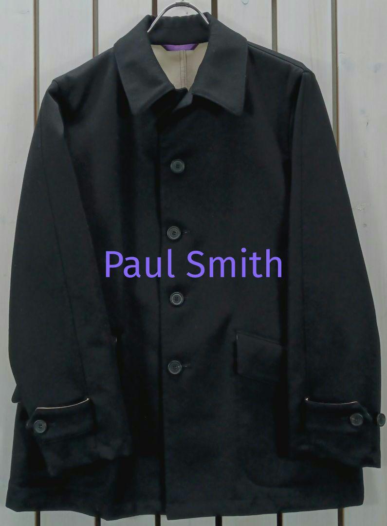 PAUL SMITHブラック バルカーマンコート