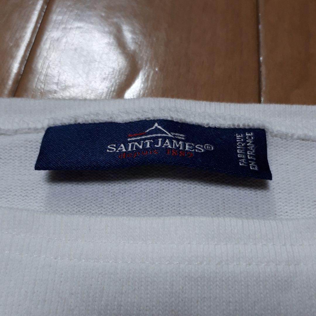 お得得価 美品 ウエッソン 無地 ホワイト cvwoT-m44526896777 SAINT JEANS セントジェームス 最新品低価