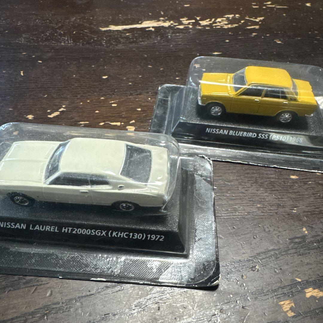 NISSANミニカーセット LAUREL & BLUEBIRD