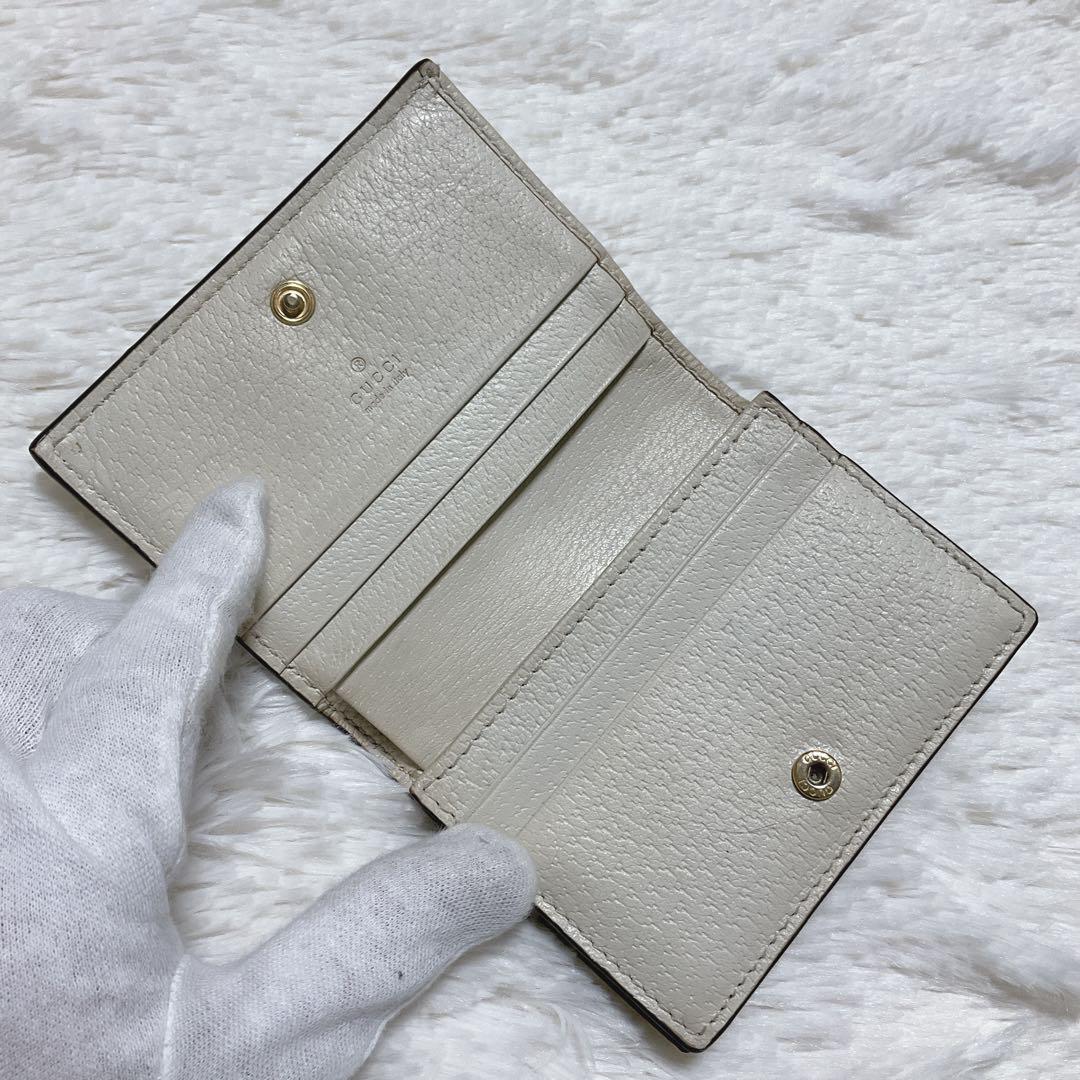 ⭐︎希少⭐︎グッチ GUCCI 二つ折り財布 GGマーモント チェリー ⭐︎希少⭐︎グッチ GUCCI 二つ折り財布 GGマーモント チェリー