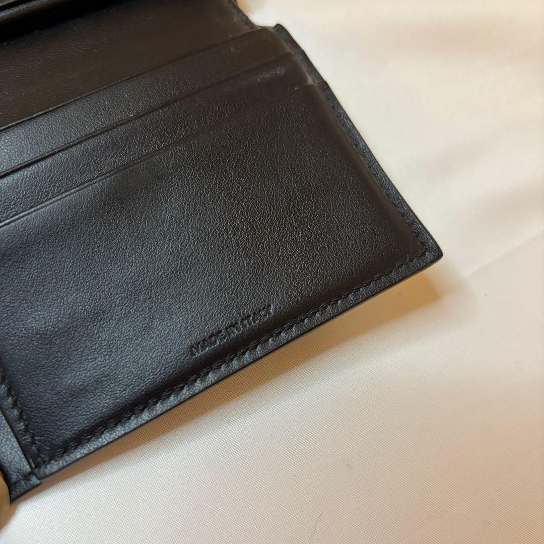 【箱付き】CELINE トリオンフ スモール フラップウォレット ブラック