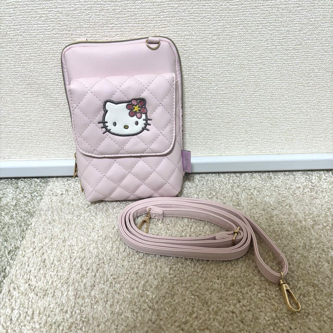 【人気商品】 サンリオ キティ しまむら ピンクキルト ショルダーバッグ バッグ