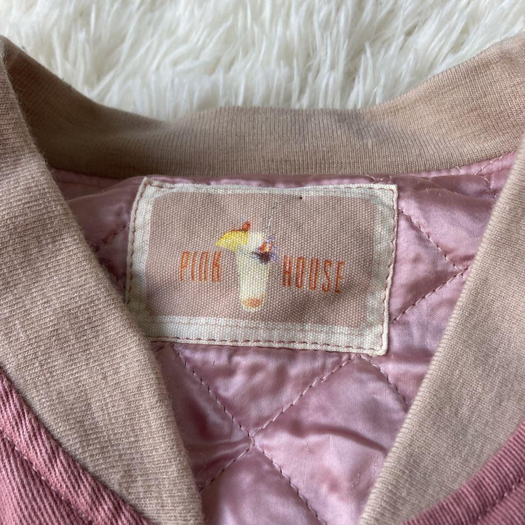 希少 ピンクハウス PINKHOUSE ブルゾン MA-1 ワッペン 刺繍