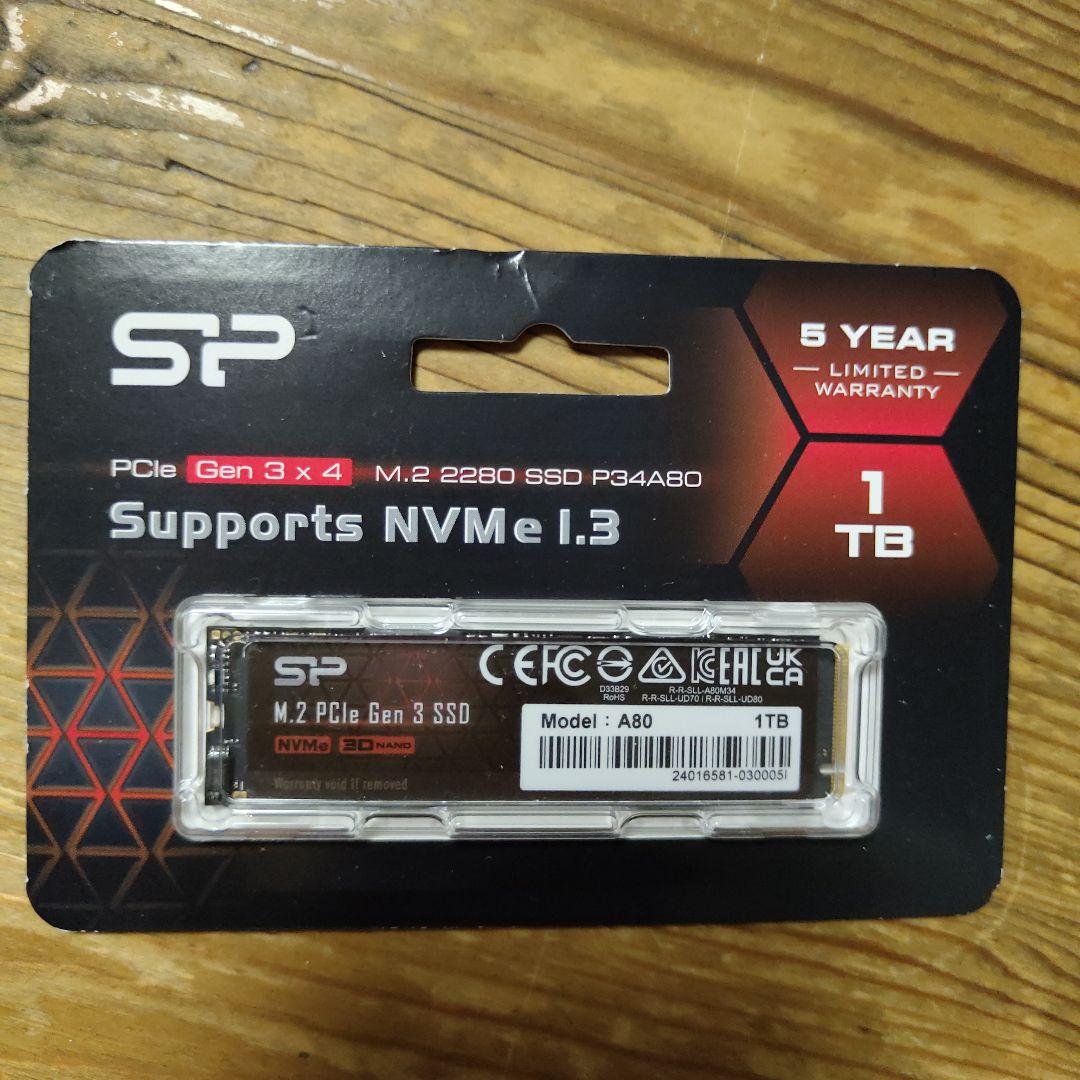 内蔵型SSD SP P34A80 1TB M.2 SSD