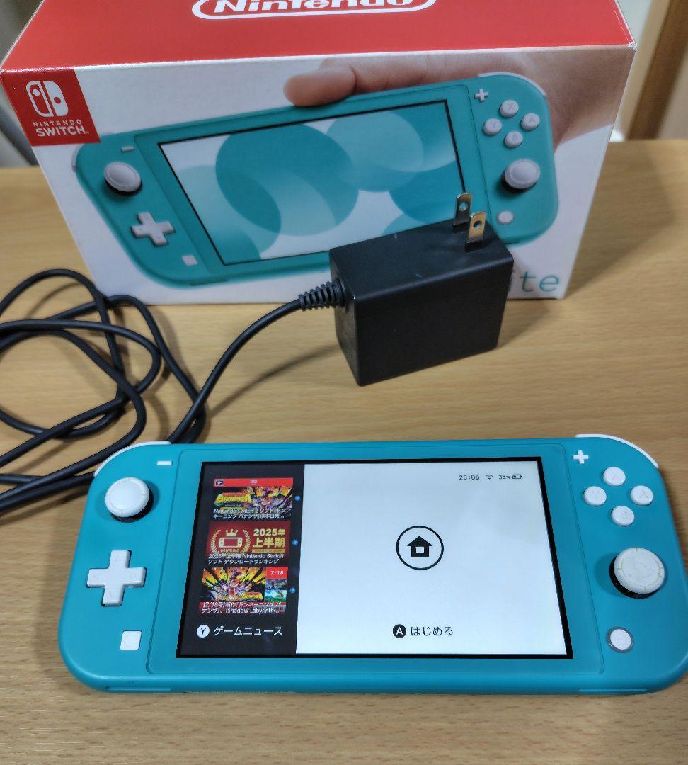 【美品】Nintendo Switch Lite ターコイズ本体ACアダプター付 Nintendo Switch Lite ターコイズ 本体 ACアダプター付き - メルカリ