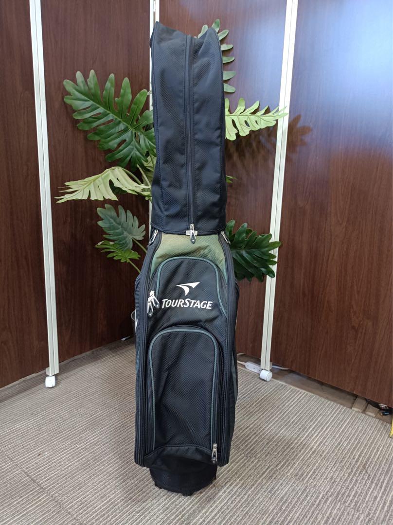 八4732【中古品】　TOURSTAGE　キャディバッグ　カラー（黒）