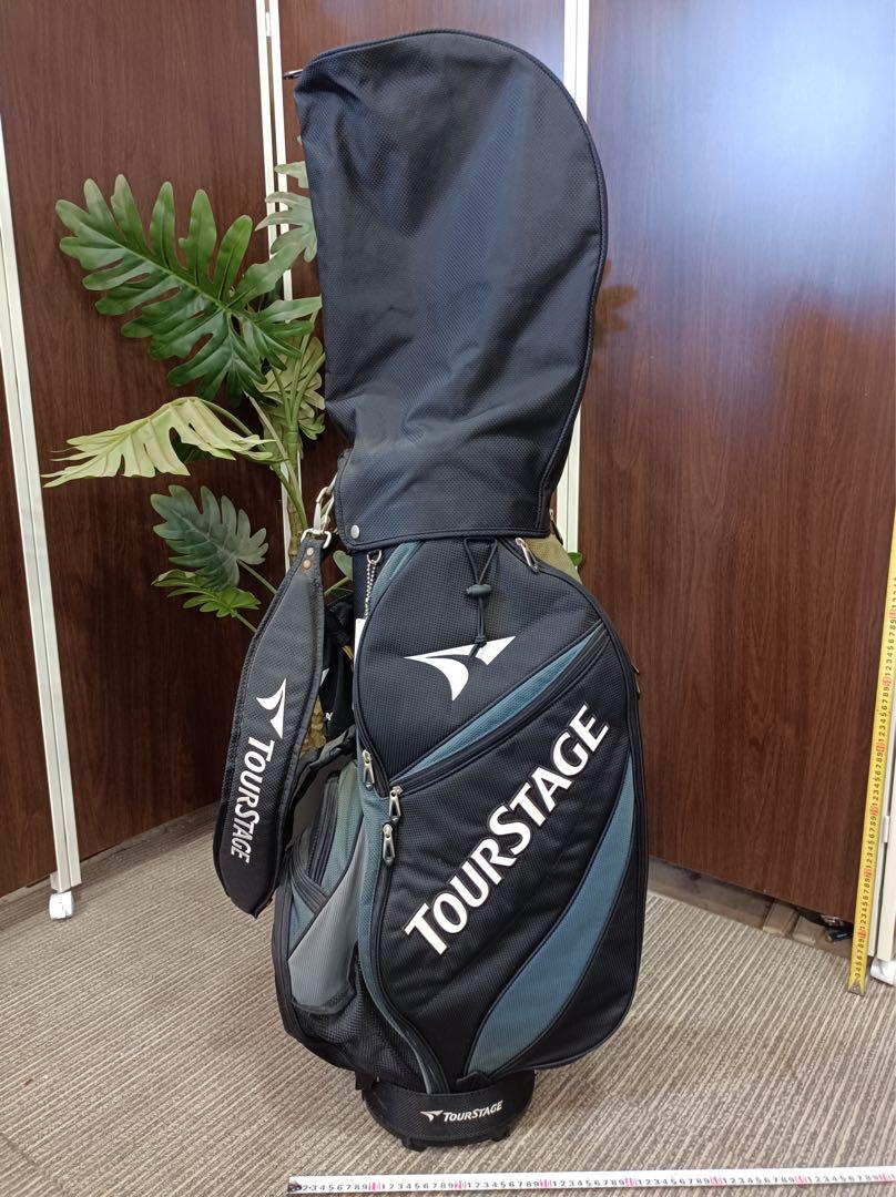 八4732【中古品】　TOURSTAGE　キャディバッグ　カラー（黒）