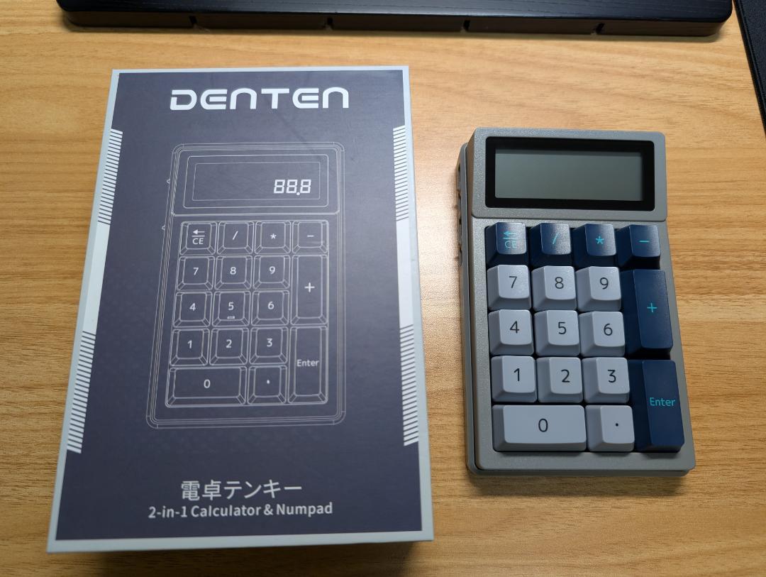 DENTEN 電卓テンキー 2in1 Bluetooth ワイヤレス (赤軸)