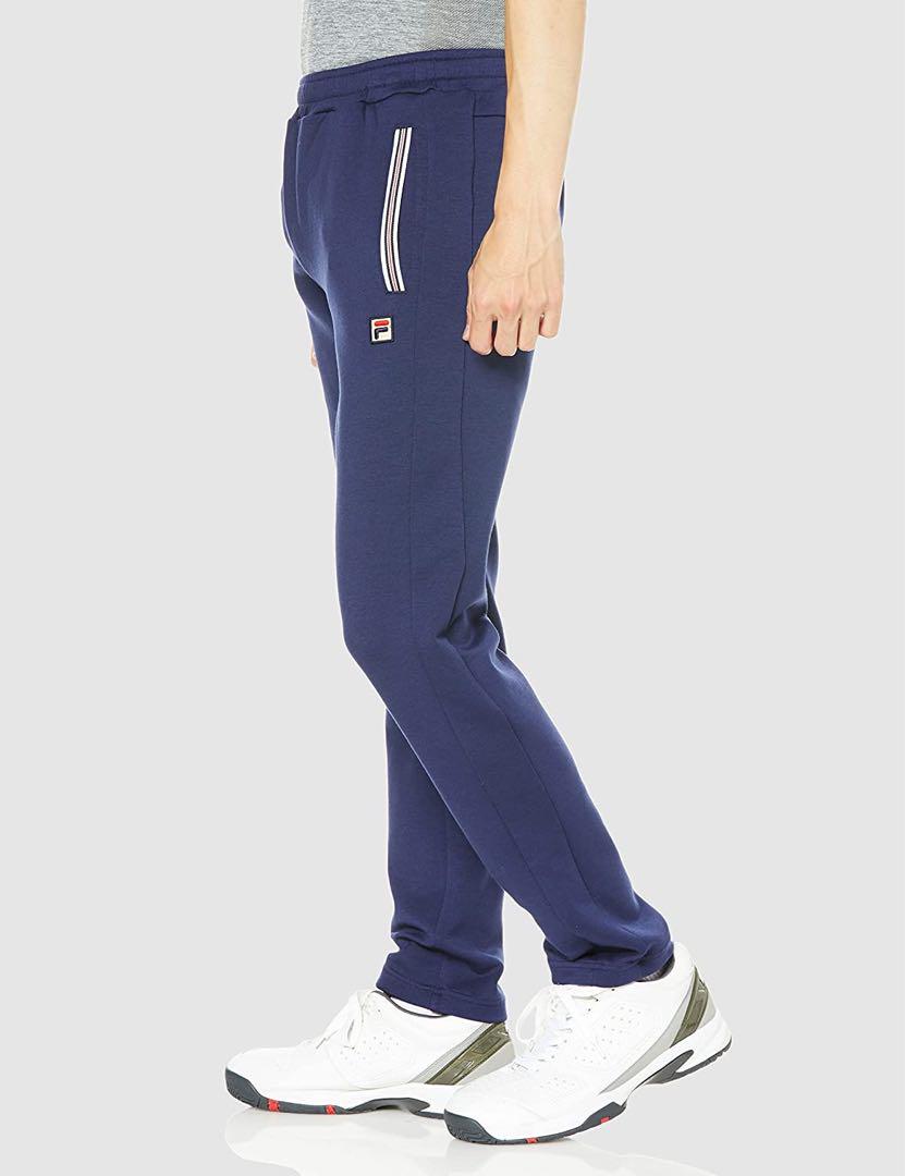 送料無料 通販 ファッション FILA フィラ テニスウェア ロングパンツ VM5553 メンズM新品ネイビー ウェア