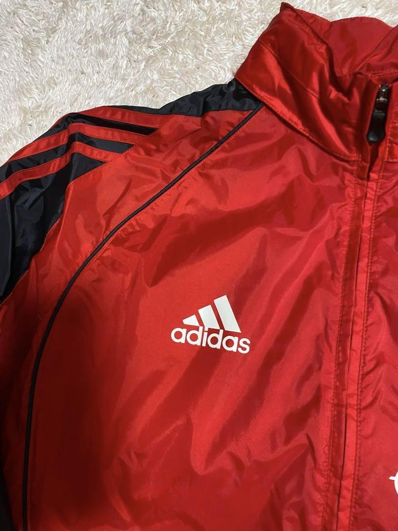 アディダス　adidas ナイロン ジャケット ACミラン　ロゴ M トラック