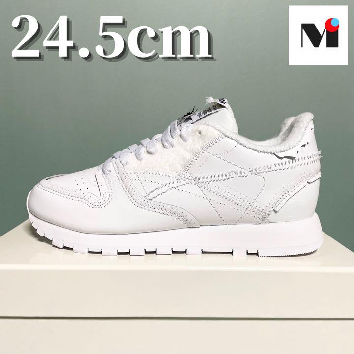 【24.5cm】Maison Margiela x Reebok CL ホワイト 【ファッション通販】