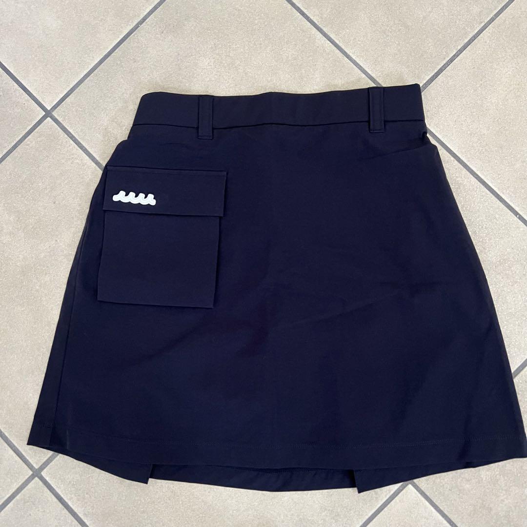 MUTA ネイビー ゴルフスカート 新品】muta MARINE ムータマリン スカート ゴルフ 紺 L ネイビー