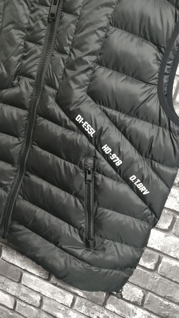 DIESEL ブラックダウンベスト美品
