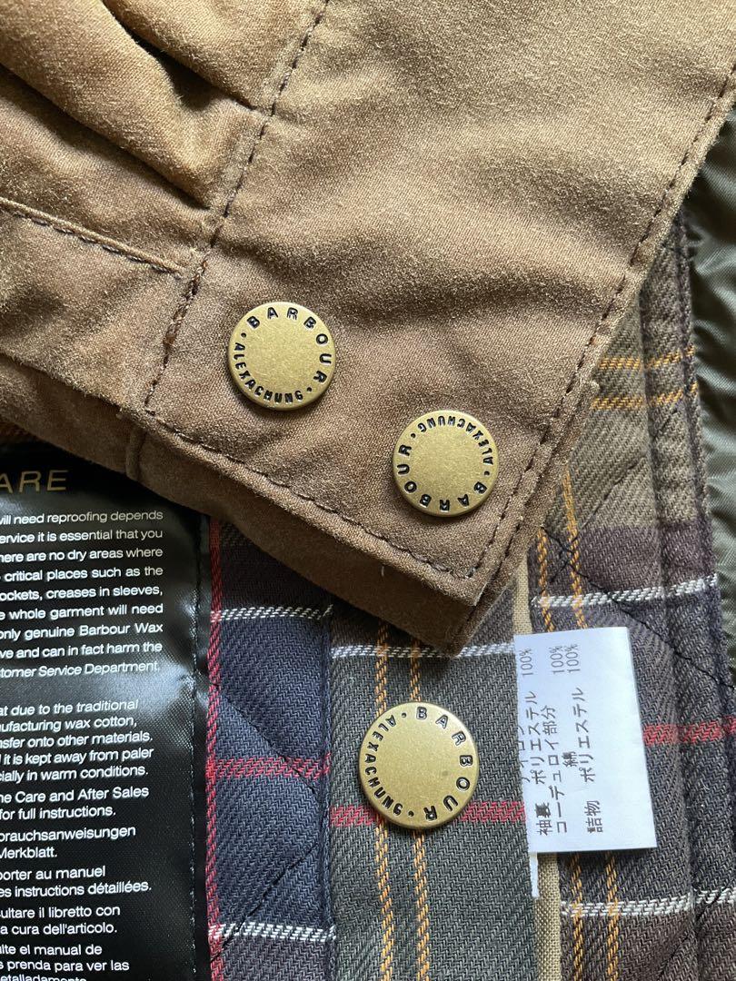 Barbour BY ALEXACHUNGコラボ　ワックスドジャケットバッヂ付き