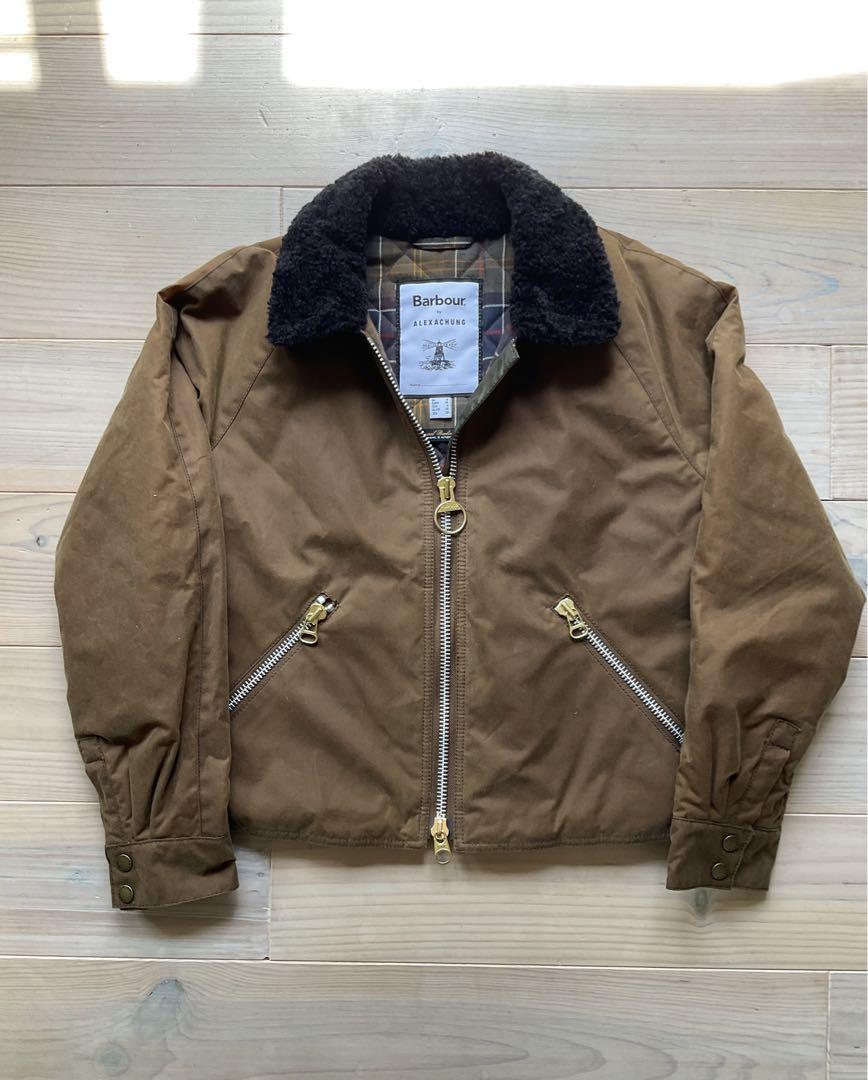 Barbour BY ALEXACHUNGコラボ　ワックスドジャケットバッヂ付き