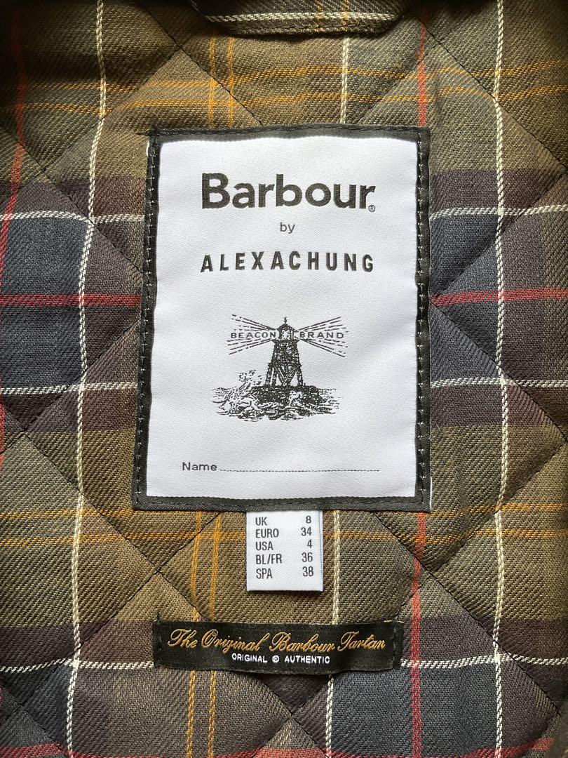 Barbour BY ALEXACHUNGコラボ　ワックスドジャケットバッヂ付き