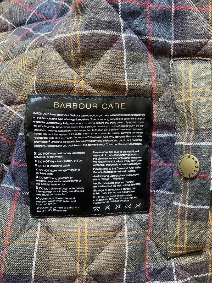 Barbour BY ALEXACHUNGコラボ　ワックスドジャケットバッヂ付き