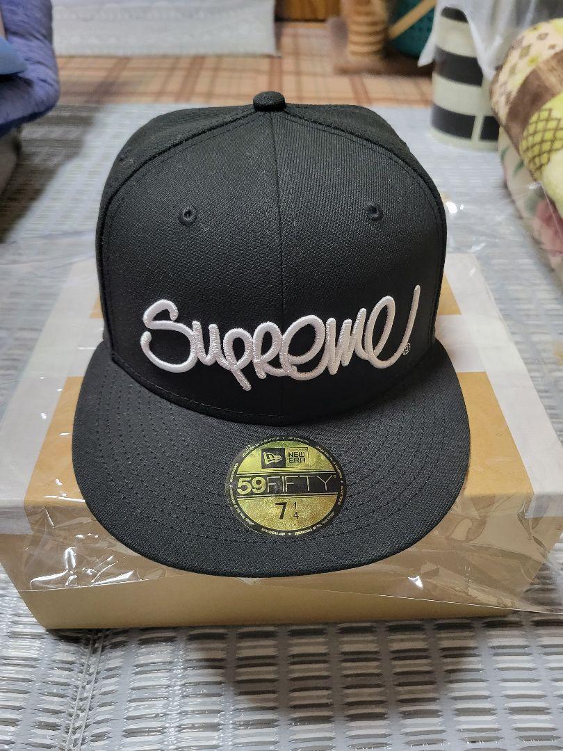 Supreme×ニューエラ ハンドスタイルキャップ 22ss  ブラック
