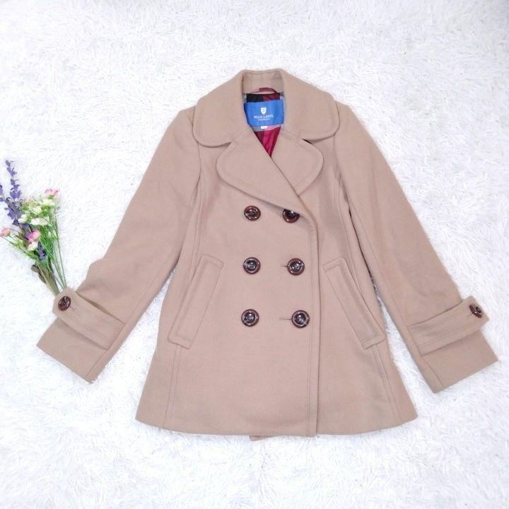 【美品】ブルーレーベルクレストブリッジ ダブルメルトンコート 38