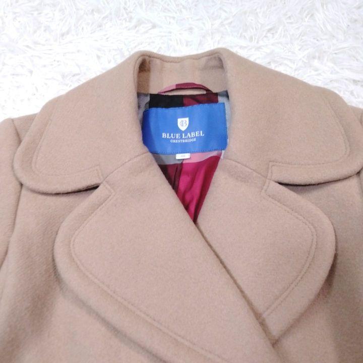 【美品】ブルーレーベルクレストブリッジ ダブルメルトンコート 38