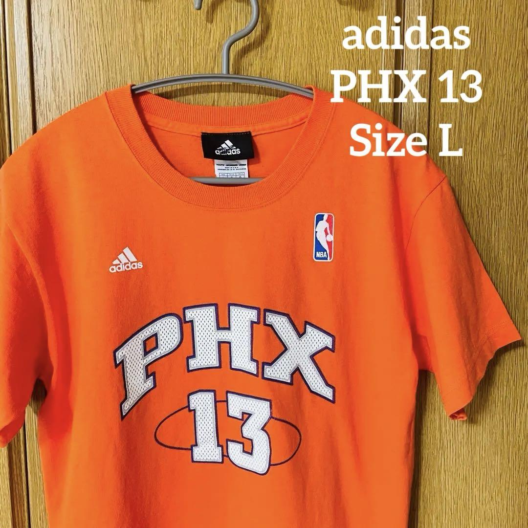 【美品】adidas アディダス PHX 13 オレンジ スポーツファンシャツL