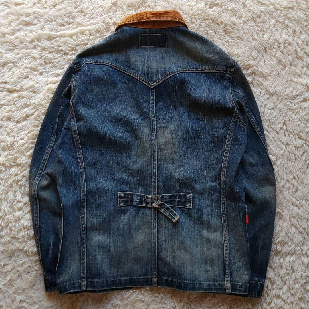 雰囲気◎】00s Levi's デニムカバーオール シンチバック L