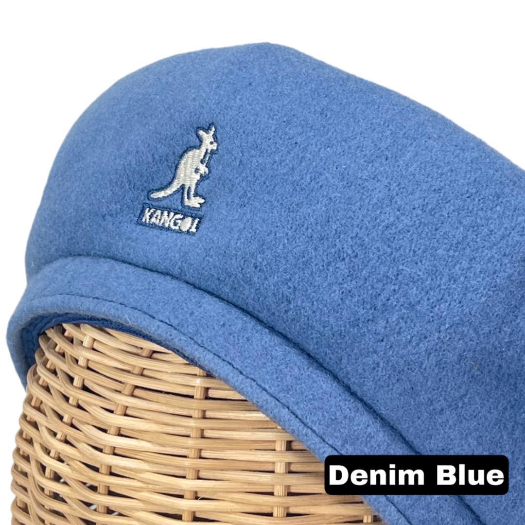 SALE‼️KANGOL　ベレー帽　ウール素材　水色系　Lサイズ