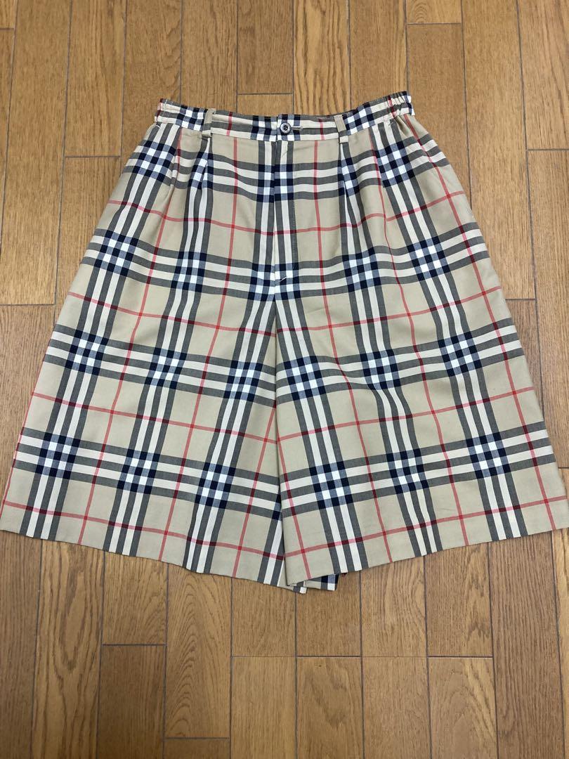 【BURBERRY バーバリー チェック柄 キュロットパンツ】