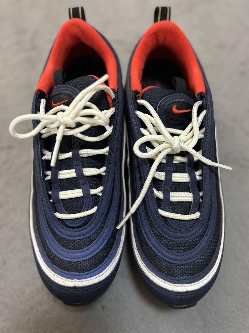 NIKE AIR MAX97 ミッドナイトネイビー ハバネロレッド　26㎝