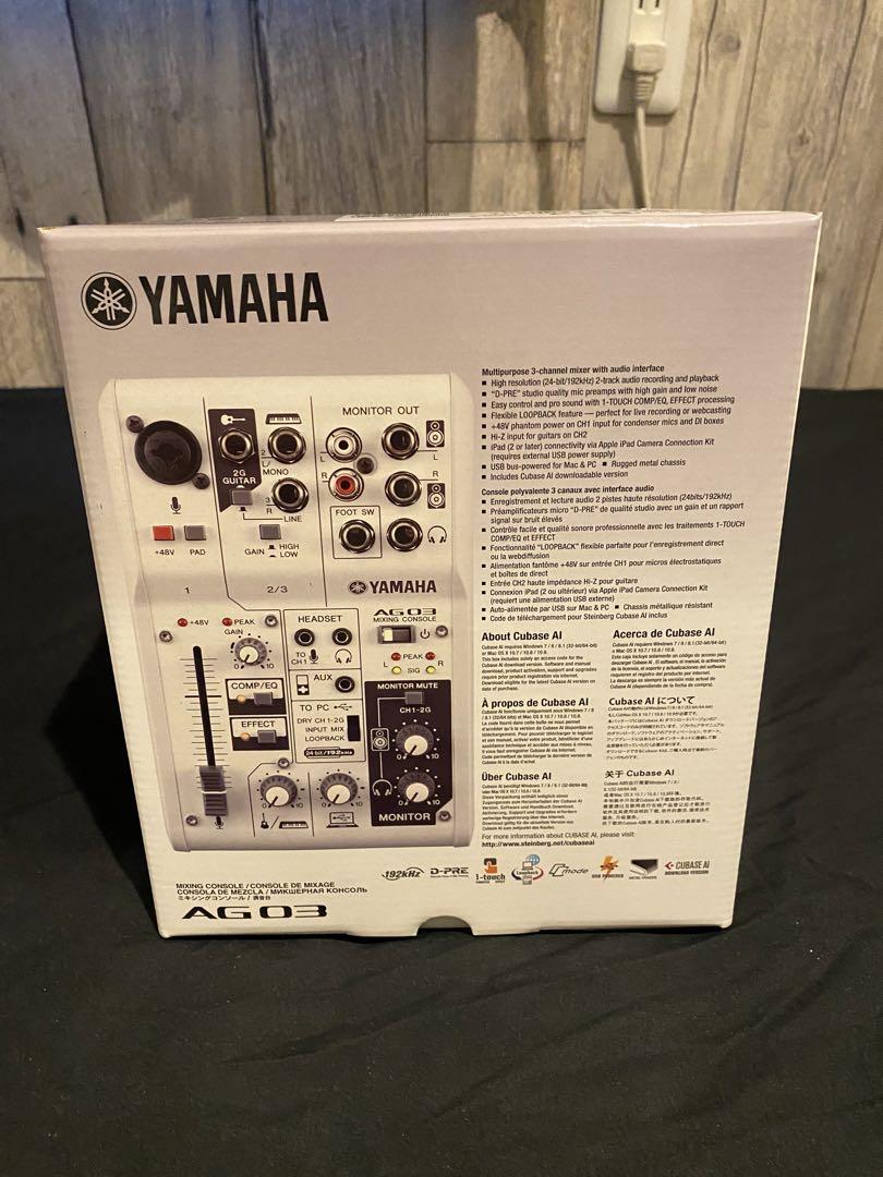 YAMAHA AG03 オーディオインターフェース ミキシングコンソール