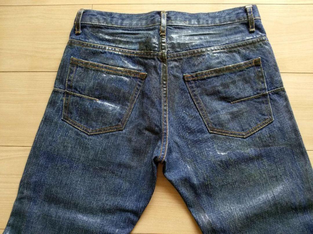 06年　dior homme ラスター　爪USED加工デニム　28　エディ期 06年 dior homme ラスター 爪USED加工デニム 28 エディ期 - メルカリ