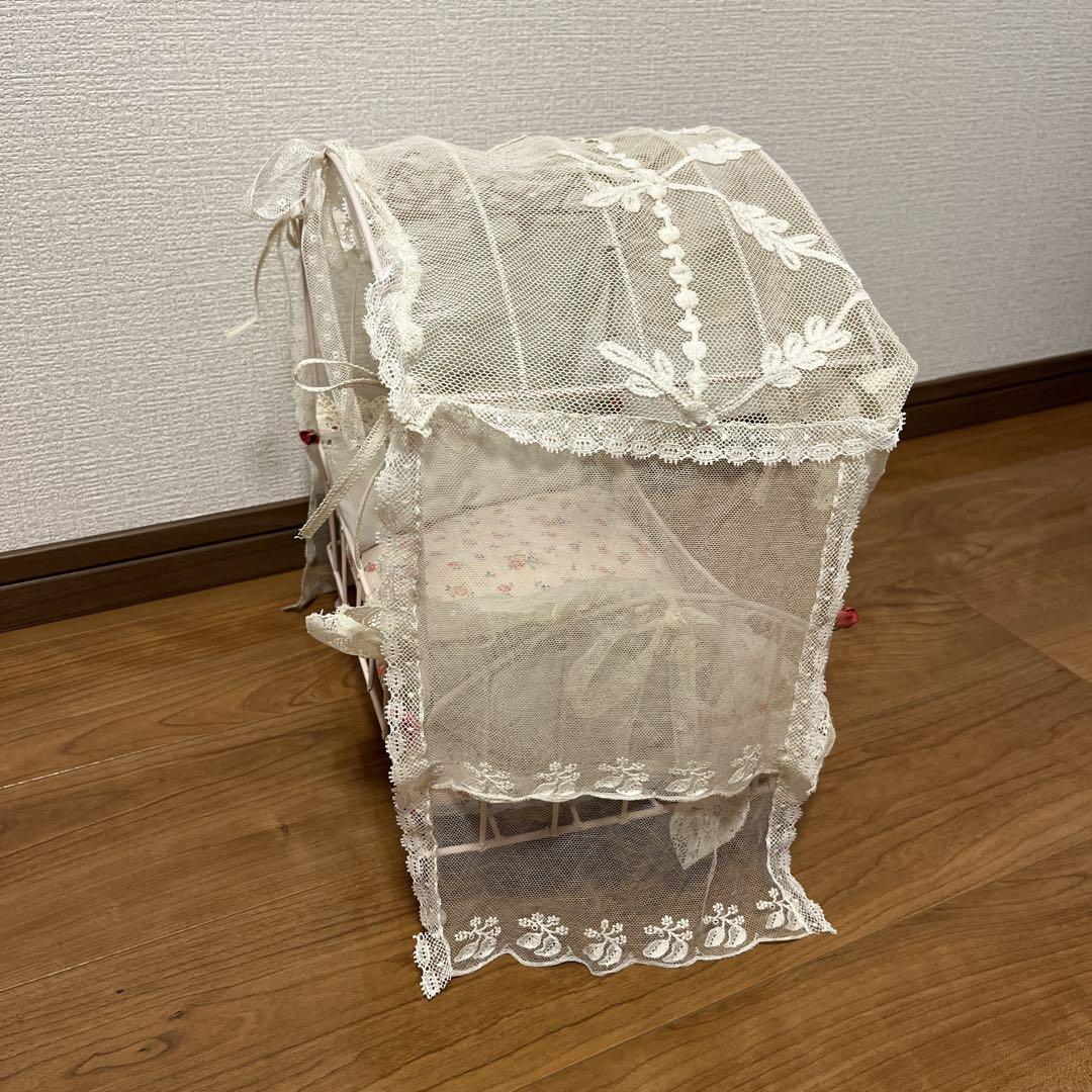 アンティークドールベッド アイアン ワイヤー ビスクドール アンティークドールベッド アイアン ワイヤー ビスクドール