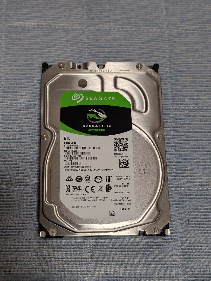 Seagate Barracuda 6TB HDD