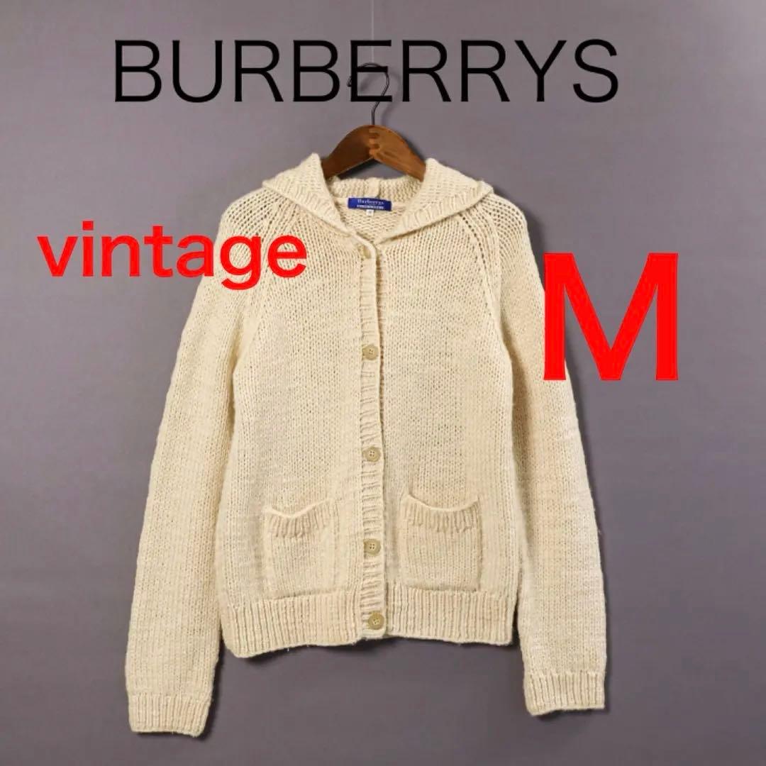 H3779-93◾️バーバリーズ フーテッドニットブルゾンM BURBERRY