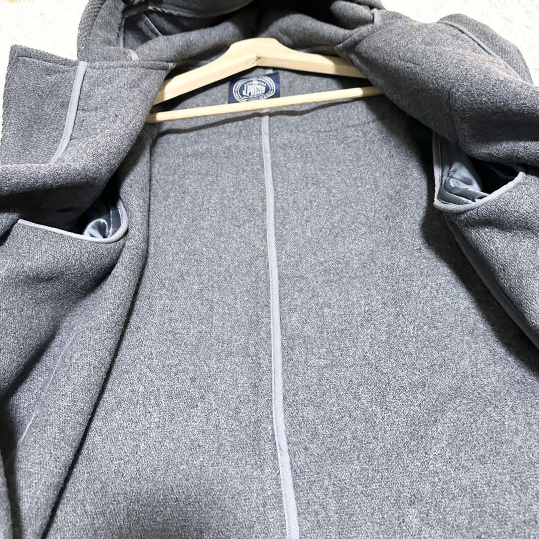 美品✨J.PRESS ヘリンボーン ダッフルコート ジェイプレス グレー　XL