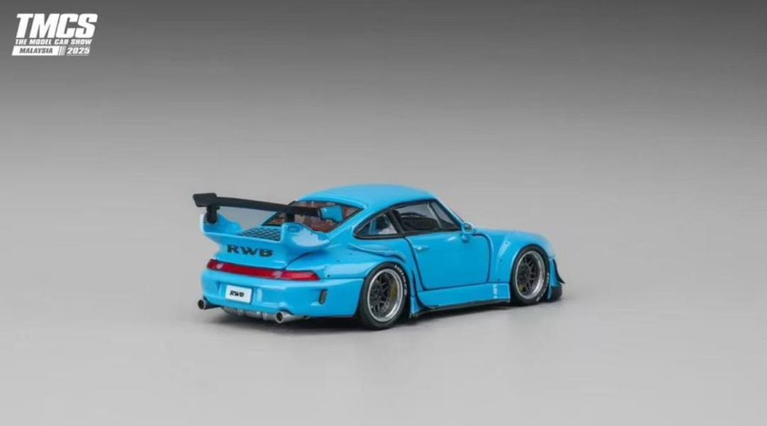 新品 PGM 1/64 RWB 993 フル開閉モデル ブルー TMCS マレーシア