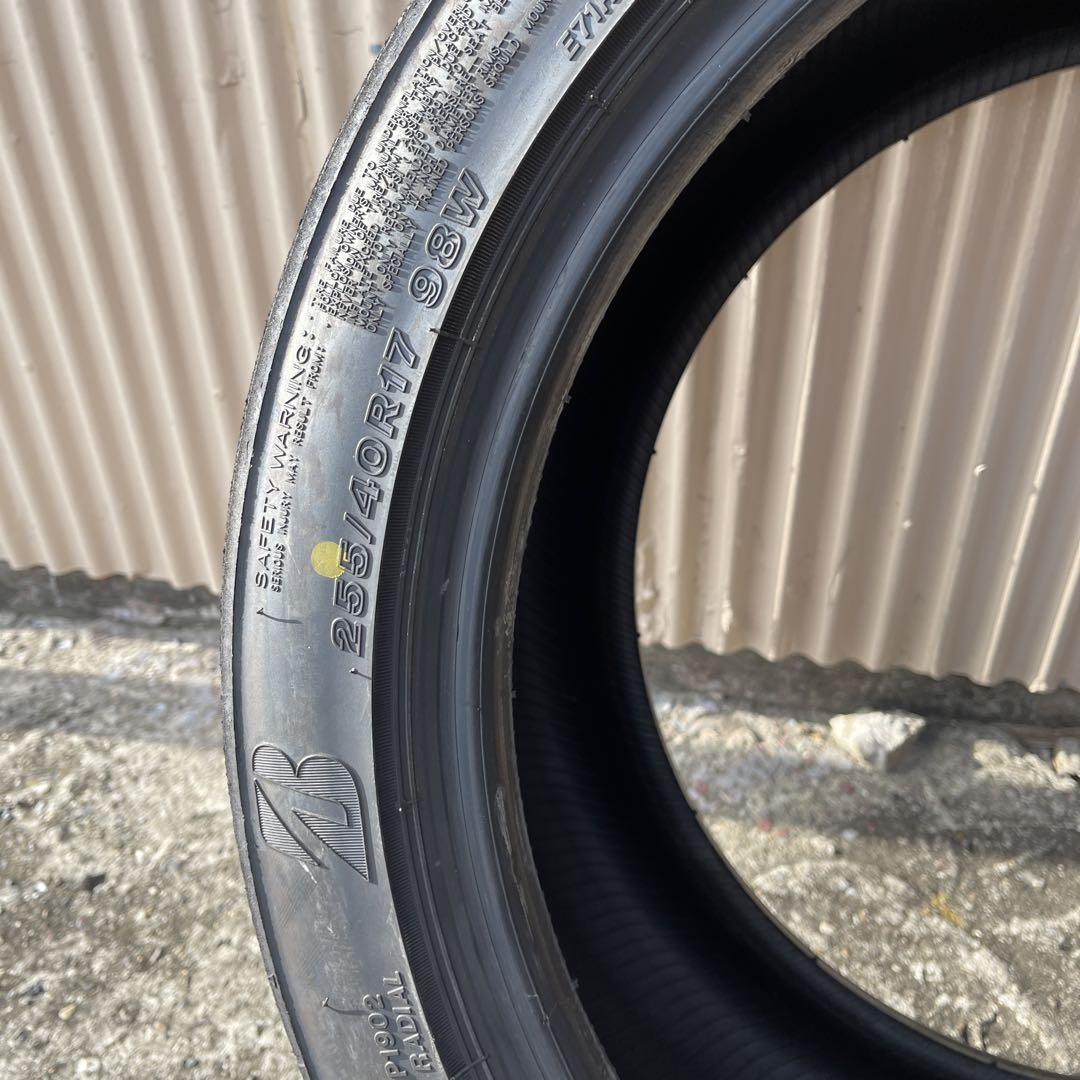 255/40R17 RE-71RS 2020年製　中古2本