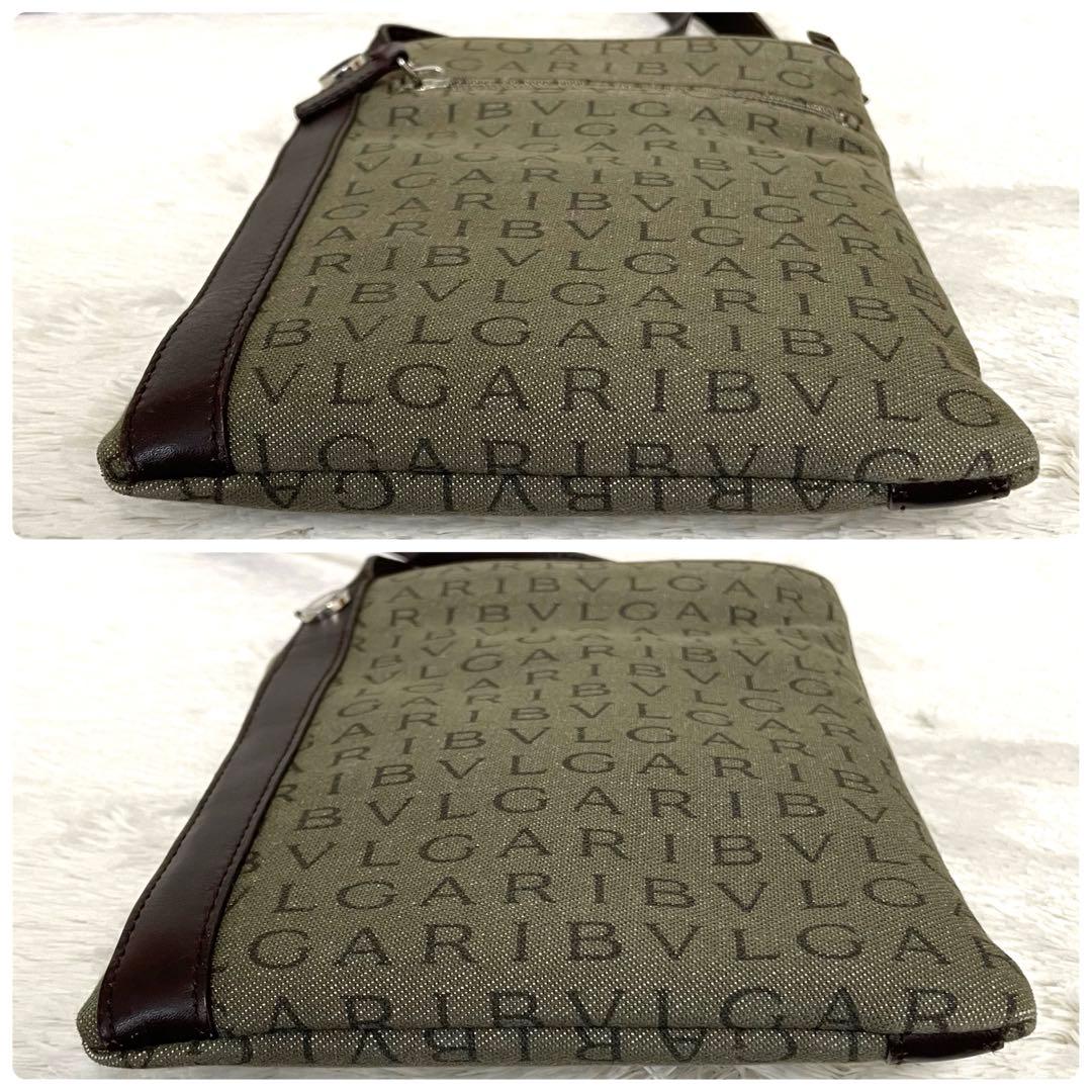 美品⭐️BVLGARI ロゴマニア ショルダーバッグ デニム レザー