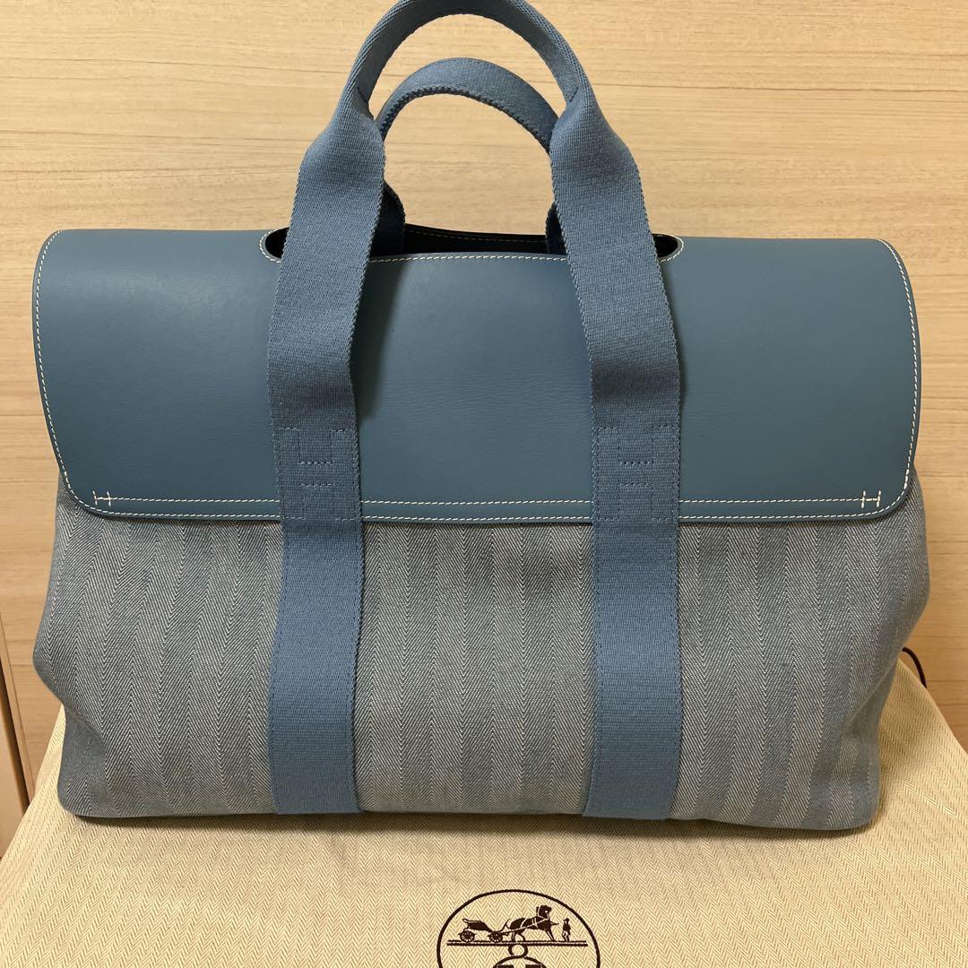 美品　エルメスヴァルパライソ　ブルー