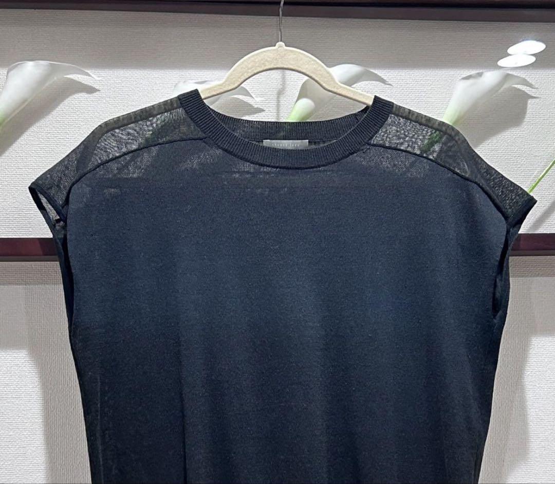 ☆Theory luxe サマーニット 麻混ニット ウォッシャブル