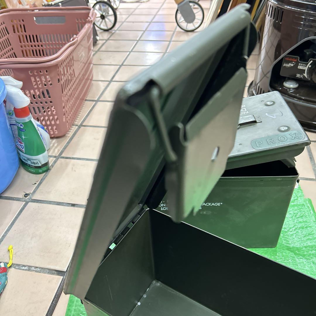 アンモボックス大型　弾薬箱　ステンシル入り　2個セット
